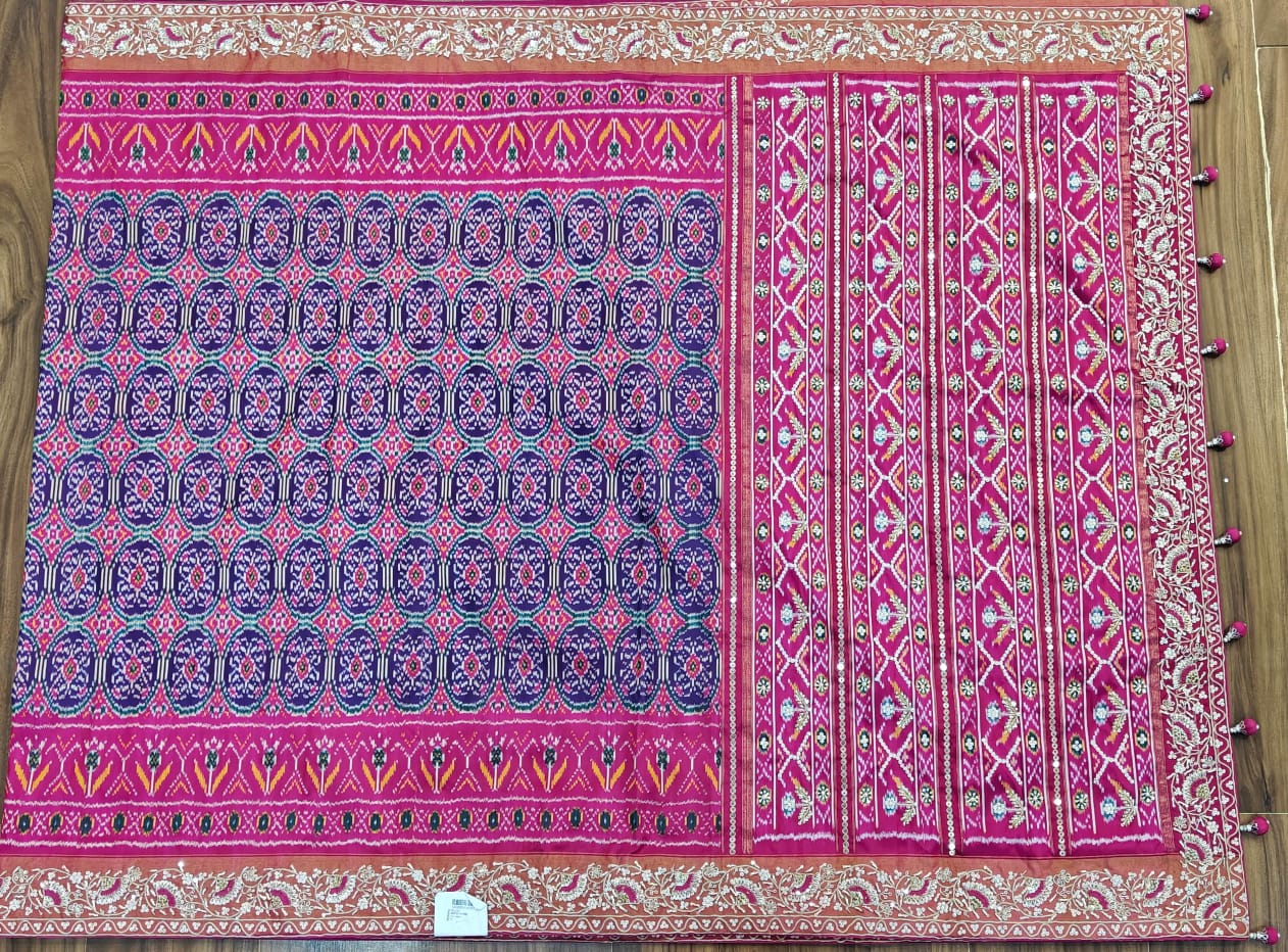 Full saree laid flat